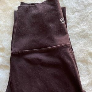 Brown wunder under lulu leggings